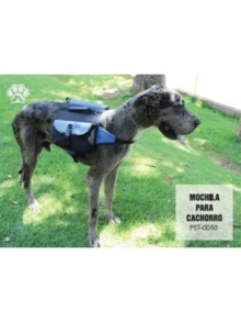 Large Dog Backpack With Zipper For Walking, Traveling, Trails And Leash Attachment - 黑色 - 查看 3