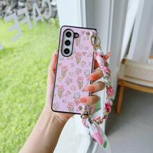 Ditsy Floral Folding Screen Smartphone Case Compatible With Samsung Galaxy Z Fold Series, Delicate Design, Adorable Flower Scarf Women's Protective Case, Compatible With Samsung Fold3/4/5/6