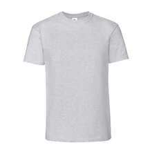 Fruit of the Loom Mens Iconic Premium Ringspun Cotton T-Shirt (Heather Grey) - Grey - View 1