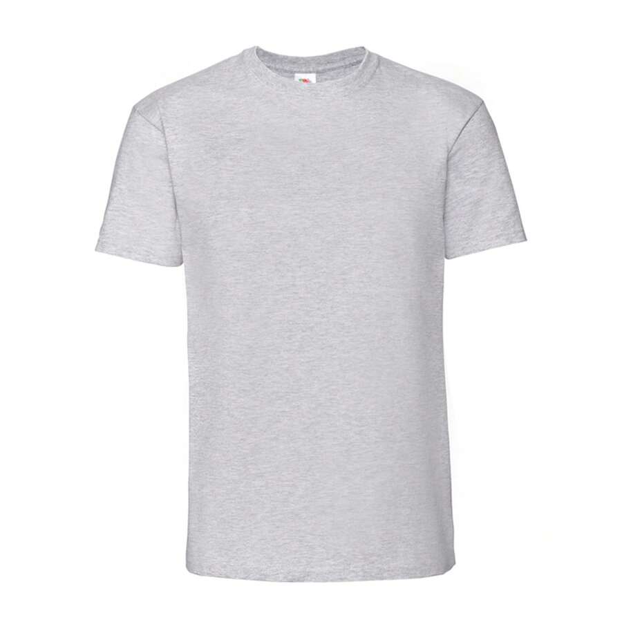 Fruit of the Loom Mens Iconic Premium Ringspun Cotton T-Shirt (Heather Grey) - Grey - View 1