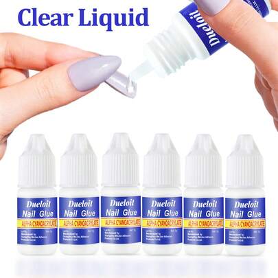 1pc/6pcs/10pcs/20pcs/40pcs Acrylic Nail Gel, 3g Transparent Long-Lasting Crystal Rhinestone Nail Gel, Nail Gel, Press-On Nail Stickers, Nail Art