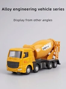 Construction Vehicle Toy Set With Metal Accessories - Includes Transporter Truck, Cement Mixer, Oil Tank Truck, Crane, Small Cars, Sliding And Forward Motion, Simulation Scenes, Realistic Models, Kids Gift, Birthday Gift,Back To School - Engineering Vehicle Toys - View 16