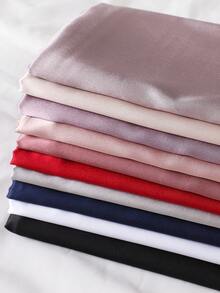 1pc Women Shiny Satin Glitter Hijab For Dress