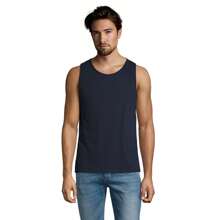 SOLS Mens Justin Sleeveless Tank / Vest Top (French Navy) - Blue - View 4