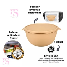 10 Airtight Food Jars Round Food Organizer Container Lunch Box - 米色 - 查看 6