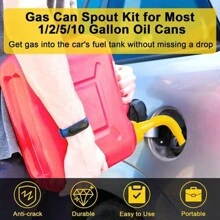 3x Replacement Gas Can Spout Nozzle Vent Kit, Nozzle Tanks Gas Tank Nozzle Replacement Kit Fits Most 1/2/5/10 Gallon, Replacement Gas Can Spout Replacement Kit With Caps And Stoppers For Fuel Containers