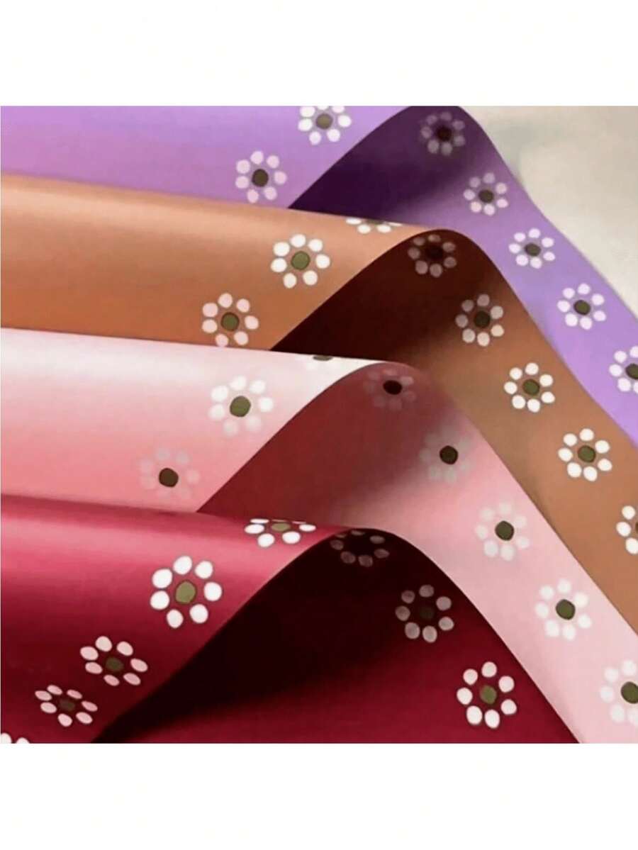 10 chiếc mỗi gói phong cách New Mexico không thấm nước lấy cảm hứng từ Barro bó hoa giấy gói hoa cho cửa hàng hoa giấy in hoa nhỏ quà tặng quà tặng, quà tặng hoa khô, giấy gói quà - màu nâu - Xem 1