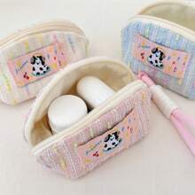 1pc Makeup Bag Colour Earphones For Puppies Cosmetic Bag Waterproof,Lipstick Pack,Women Bags For Make Up , Small Bag Storage Makeup Case,Travelling Bags For Ladies,Pencil Case Daily Big Large Capacity Makeup Brushes Holder Travel Toiletry Bag Organizer Make Up Bag, Pencil Pouch
