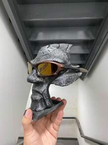 Metal Glasses With Polarized Splice Lens, Black Frame - 咖啡棕 - 查看 2