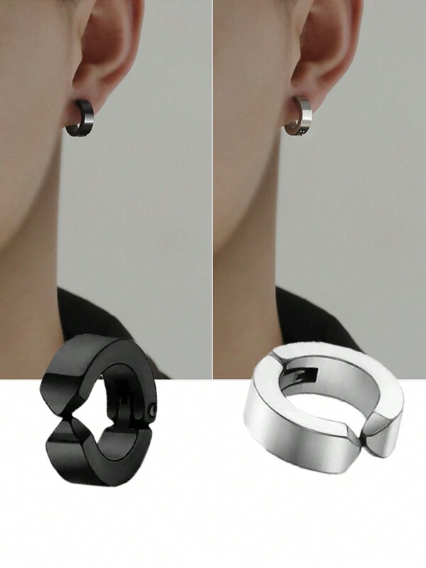 New Ear Clip Advanced Dark Style Men's Fashion Without Punching Simple Niche Punk Style Men's Classic Ear Accessories
