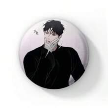 58mm 全新韩国 BL 动漫玫瑰和香槟漫画纽扣别针男孩爱漫画凯撒·温胸针徽章包装饰粉丝收藏最佳礼物 - 58mm - 查看 24