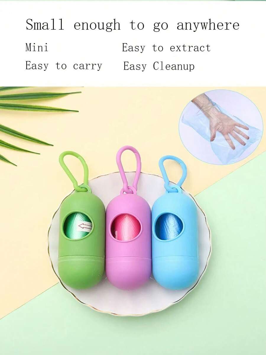 Portable Pet Pill Trash Box Portable Dog Waste Bag Dog Waste Picker