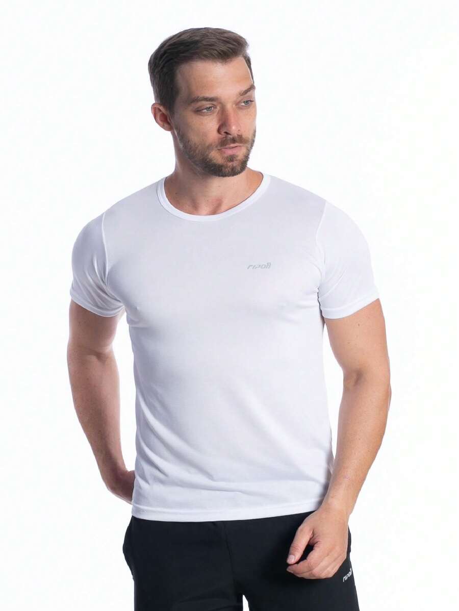 Ripoll Men's Dryfit Shirt Training Gym Sports T-Shirt - 白色 - 查看 1