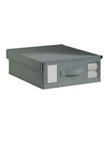 1pc Quilt Storage Bag, Bed Sheet Organizers And Storage, Foldable Organizer Box For Linen Closet, Sheets Organizing, Bedding Storage Container, Gray, Bedroom Wardrobe Organizer, Drawer Organizer For Home, Foldable Bedding And Blanket Storage Box, Bedroom Accessories, Home Organization And Storage Supplies Bag For School School Accessories School Stuff - Multicolor - View 14