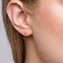 2 Packs Ear Piercing Kit,Disposable Ear Piercing Gun With Built In Cubic Zirconia Ear Stud, At Home Self Ear Piercer Kit - White - View 9