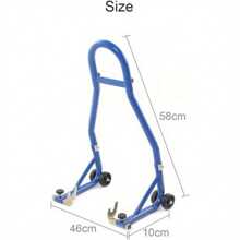 2PCS Paddock Stand 46 X 10 X 58CM Motorcycle Rear Heavy Duty Rear Motor Bike Workshop Pit Motorcycle Paddock Stand Back Wheel Lift Chock For Lifting The Bike - Blue - View 10