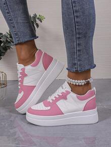 أحذية رياضية نسائية، أحذية رياضية خارجية،أحذية مدربين عادية - وردي - مشاهدة 3