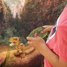 RC Tirex Dinosaur Remote Controlled Smoke Spitting With Sounds, Light Effects And Gesture Control. - Multicolor - View 7