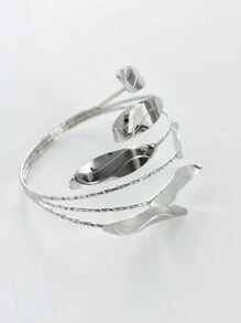 1pc Silver Metal Curtain Tie Backs, Home Decor - Silver - View 5