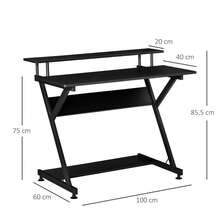 Table d'ordinateur à roulettes - Noir - Voir 5