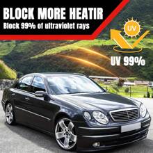 20inch * 10FT Uncut Car Window Tint Film Roll 1% / 5% / 15% / 25% / 35% / 50% VLT Auto Window Tint Window Privacy Film, Heat & UV Block And Scratch Resistant, Blackout Window Film For Car Home Office Glass