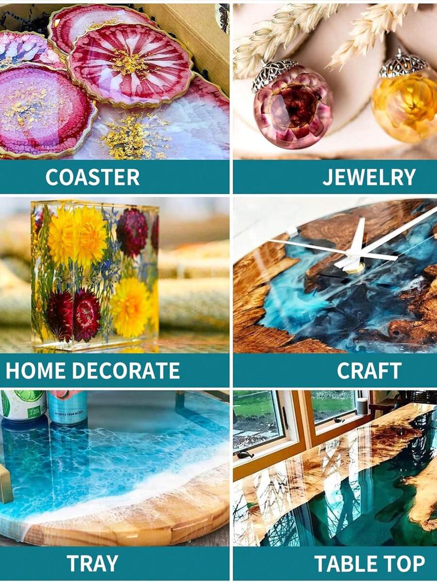 Epoxy Resin 8OZ34OZ, Epoxy Resin Kit For Beginner, Clear Resin Epoxy