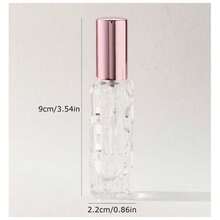 1 件 10ml 玻璃香水喷雾瓶可再填充压力容器，客厅家居卧室浴室家居装饰，旅行用品，婚礼，派对，生日，送给男士妈妈爸爸朋友的礼物，新年，配饰，有趣的礼物 - 玫瑰金 - 查看 2