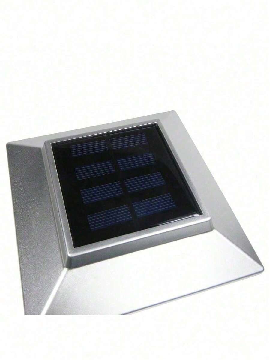 8 Black / Brown / Silver / White 4 X 4 Solar Post Deck Cap Fence Light
