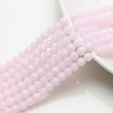 Environ 50 pièces Fil de perles en cristal clair de 8 mm, perles de verre pour la conception de bracelets, colliers, décoration de rideaux