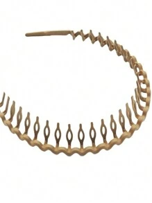 3pcs Women Teethed Anti-Slip Wavy Vintage Minimalist Hair Band Hair Accessory