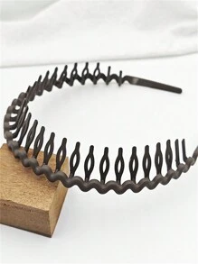 3pcs Women Teethed Anti-Slip Wavy Vintage Minimalist Hair Band Hair Accessory