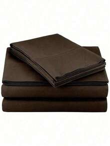 Bed Sheet Set 4 Piece Egyptian Comfort 1800 Count Ultra Soft Deep Pocket - 鼠尾草綠 - 查看 11