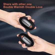 Hand Warmers Rechargeable USB & Reusable 2 Pack For Up To 12 Hrs, Portable Electric Hand Warmer Electronic Pocket Heater, Tech Gifts For Men Women Raynauds Golf Skiing Hiking Camping Climbing Fishing  Christmas Gifts, Halloween Gifts, Valentine's Day Gifts For Family, Friends, And Loved Ones. - 黑色 - 查看 7