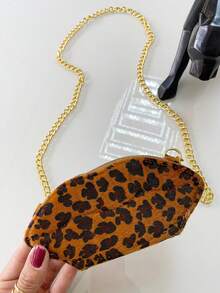 Mini Bag Zebra Animal Print Small Mouth Party Fashion Zipper - Lạc đà - Xem 3
