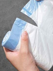 225 个抽绳垃圾袋，一次性垃圾袋，垃圾桶内衬，清洁用品，适用于厨房、客厅、浴室、办公室、酒店、卧室 - 白色 - 查看 7