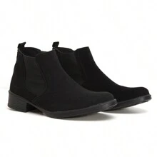 Women's Chelsea Boots, Suede, Comfort, Day To Day, Sizes 33 To 40 - 黑色 - 查看 7