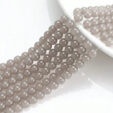 Environ 50 pièces Fil de perles en cristal clair de 8 mm, perles de verre pour la conception de bracelets, colliers, décoration de rideaux