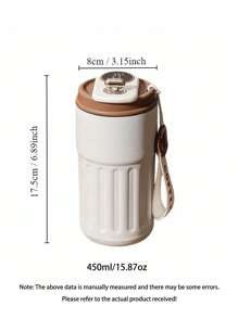 Smart Double-Wall Vacuum Insulated Coffee Cup - Seamless Stainless Steel 316 Design - Perfect For Men & Women, Office & Outdoor Adventures - Durable, Rust-Resistant, Easy-Carry Mug