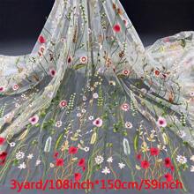 1 块高密度水草刺绣新娘薄纱面料，59 英寸宽，36/108/180 英寸长（100gsm） - 多色 - 查看 9