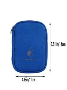 1pc Portable Travel First Aid Kit, Outdoor Emergency Medical Bag, Household Small Pill Case Storage Bag For Travel Storage Bag,Makeup Bag,Cosmetic Bag,Vacation Organizer,Large Capacity Makeup Organizer Makeup Case, For Lipstick, Brush, Skincare, Mobile Phone, Coin, Small Items, For Home,Gift,Vacation And Festival Halloween Christmas Multifunctional Use,Boho Vibes - Multicolor - View 14