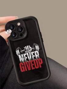 Fitness Slogan Rugged Phone Case, Shockproof & Scratch-Resistant Textured Painted Cover Compatible With IPhone 16 Pro Max, IPhone 15 Pro Max, IPhone P13, IPhone P14, IPhone P11, IPhone P12, IPhone XS/XR/7/8, Samsung Galaxy A50, A12, A32, A52, A72, A51, A21S, A13, A14, S22 Ultra, S23, A33, A53, S20 FE, Redmi 11, 12 Pro, 12/12X, Note 11, 9A, 9C, Poco X3 NFC, Redmi 10, 9, Note 9, 12C, Note 11 Pro, Redmi 10C, Note 8 Pro - Multicolor - View 4