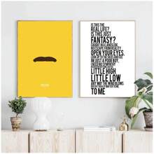 1 pieza Póster con la impresión de la banda Queen y Freddie Mercury, pintura en lienzo del arte de la película Bohemian Rhapsody, decoración de pared estilo hip hop sin marco - Multicolor - Ver 4