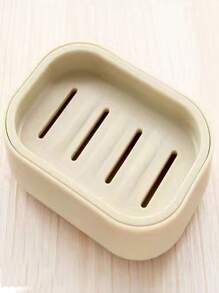 1pc,Japanese Minimalist Style Soap Box, Simple Double-Compartment Design Soap Box, Independent Packaging Without Odor Mixing, Soap Box With High-Efficiency Drainage Hole, Quick Drainage To Prevent Water Accumulation, Portable And Small Soap Box For Travel - Multicolor - View 13