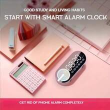 SENBOWE Altavoz inalámbrico de 1200mAh con reloj despertador, altavoz dedicado para estudiantes con subwoofer inalámbrico, radio profesional para exteriores - Multicolor - Ver 6