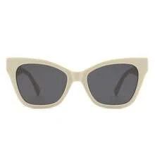 Vintage Cat Eye Sunglasses Retro Curved Winged Frame UV Protection With Oversized Square Frame With Pointed Edges, Feminine Statement Eyewear For Women's Classic Glam, Brunch Looks, Fashion Photography, Travel Days, And Daily Accessories - màu da - Xem 1