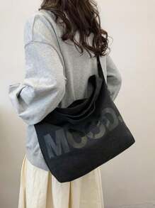 1pc Fashion Style Men Messenger Bag Canvas Letter Printed Shoulder Bag Casual Tote Bag Large Capacity Outdoor Crossbody Bag, Suitable For Office And Daily Use, Christmas Gifts Winter Christmas Laptop Gifts Fashionable Casual Thanksgiving Fall Travel Purse Holiday Storage Bag Sports Bag Bum Bag Belt Bag Rider Bag Fanny Pack Bag Hiking Student Multi-Functional Portable Dad Gifts Godard Side Bags Satchel Bag Hip Bag Bag Gifts Travel Essentials Bag Camping Sling Bag Summer Back To School Vacation Bag Pack Cross Body Bag Spring School Supplies