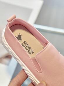 1 paire Chaussures plates souples et antidérapantes casual pour filles, chaussures bébé à enfiler pour le printemps et l'automne