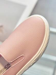 1 paire Chaussures plates souples et antidérapantes casual pour filles, chaussures bébé à enfiler pour le printemps et l'automne