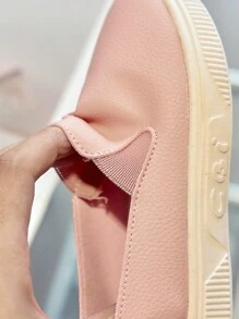 1 paire Chaussures plates souples et antidérapantes casual pour filles, chaussures bébé à enfiler pour le printemps et l'automne