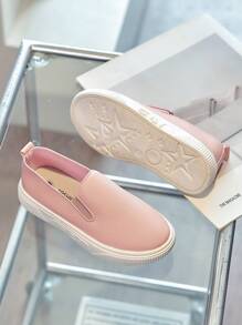 1 paire Chaussures plates souples et antidérapantes casual pour filles, chaussures bébé à enfiler pour le printemps et l'automne